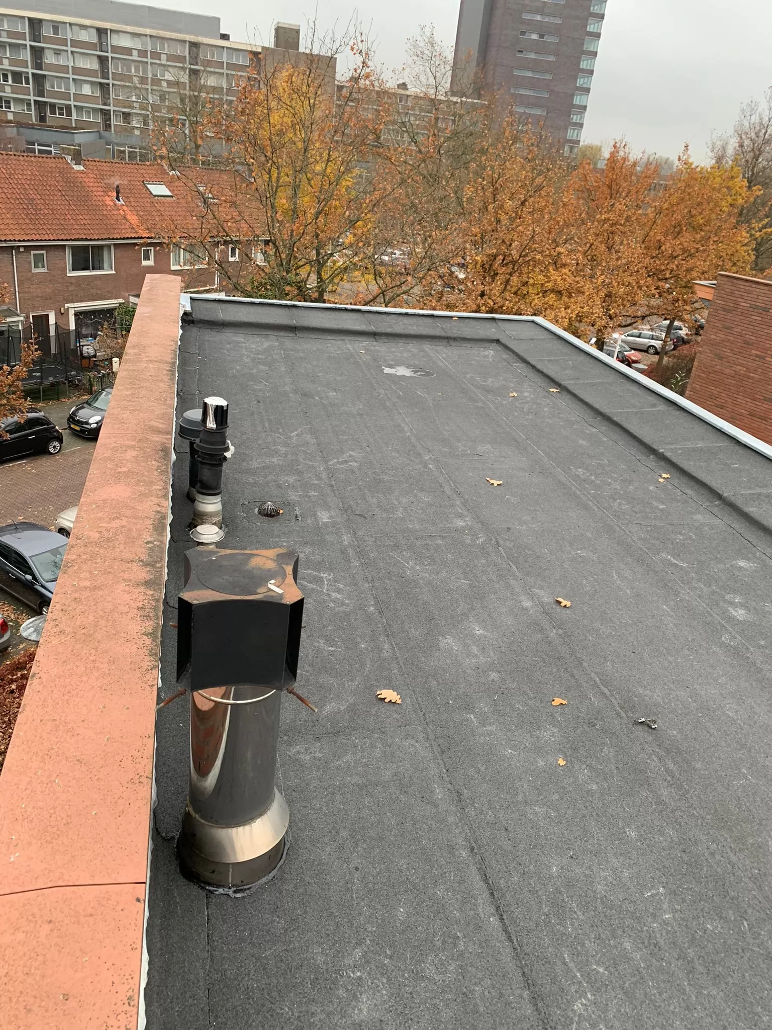 dakdoorvoer plat dak bitumen